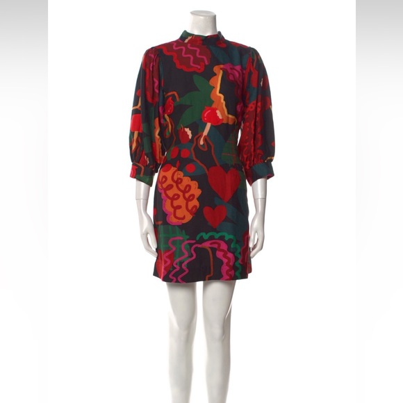 NWT - Farm Rio Lovers Apple Mini Dress - Size Medium - Picture 1 of 7